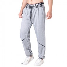 Men's Elastic Waist Drawstring Loose Casual Pants Comfort Stripe Waistline Sports Trousers