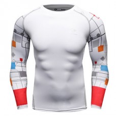 12 Styles Mens Fitness Jogging Skins Tights T-shirt Casual Elastic Quick Drying Long-Sleevet-shirts