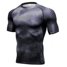 PRO Quick Drying 3D Printed T-shirt Men's Casual Fitness Training Running Stretch Sport Tops