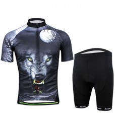 Personalized Pattern Men Short Sleeve Breathable Jerseys and Shorts Bike Wear Aogda Bicycle Kit