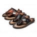 S-420502  The First Layer Of Leather Handmake Men's Sandals Slippers Summer Personality Beach Shoe