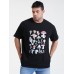 Mens Mushroom Species Graphic Print Cotton Short Sleeve Plus Size T-Shirt