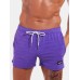 Mens Sport Solid Color Quick Dry Pocket Drawstring Shorts